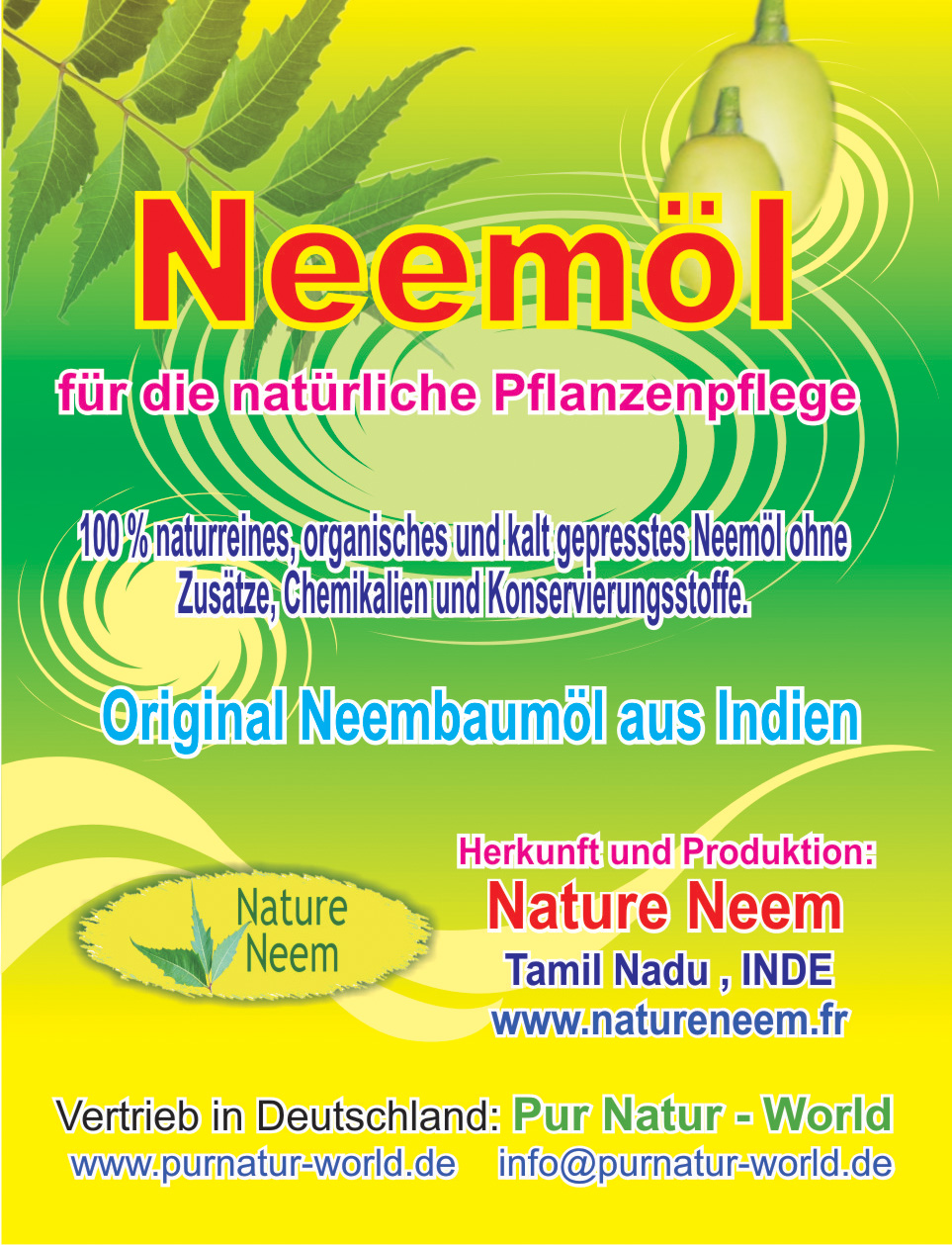 Neeml-8.2x10.75 nature neem oil german 6-031
